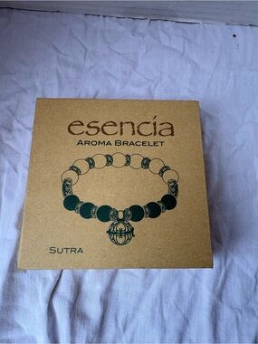 Esencia Aroma Bracelet — Natural Brown Beaded Diffuser